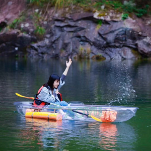 CEYU <span class=keywords><strong>2</strong></span> personnes Clear Kayak <span class=keywords><strong>Hotel</strong></span> Beach Resort Boat Transparent épaissi respectueux de l'environnement Canoë pour une utilisation en station balnéaire - Product Image 4