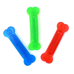 Toptan stok eko dostu pet dayanıklı PVC kauçuk çiğnemek köpek kemik oyuncak - Product Image 5