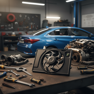 Ensemble de ventilateur de refroidissement Hyundai 25380-AB000 pour Elantra 1.6L 2.0L 2021-2023 4 portes, système de ventilation du moteur - Product Image 2