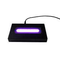 Support noir satiné mat programmable alimenté par USB pour les bases de lumière LED ou les trophées 3D Crystal Glass Art Smart Home