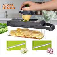 Handmatige Groente Shredder Grinder Aardappel Vegetarische Ui Chopper Mandoline Slicer Dicer Groente Slicer Cutter Groente Chopper