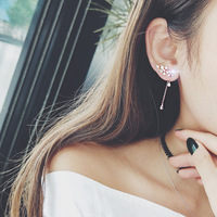 Nouvelles boucles d'oreilles tendance en argent sterling 925 pour femmes et filles, cadeau, bijoux tendance, boucles d'oreilles coréennes