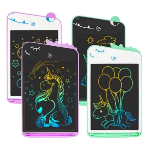 2023 만화 높은 밝은 다채로운 드로잉 보드 게임 어린이 디지털 드로잉 보드 8.5 인치 LCD 쓰기 태블릿 패드 아이