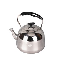 Bouilloire sifflante non magnétique classique en acier inoxydable Yolecen avec poignée pour cuisinière à induction de restaurant de voyage à domicile