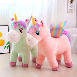 Popolare nuovo peluche angelo arcobaleno <span class=keywords><strong>unicorno</strong></span> <span class=keywords><strong>con</strong></span> <span class=keywords><strong>ali</strong></span> bambola peluche per bambini - Product Image 2