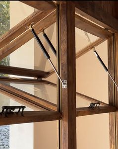 מודרני מינימליסטי חלונות עץ מלא מינימליסטי, ציפוי זכוכית אופקית לחדר השינה של הדירה - Product Image 3