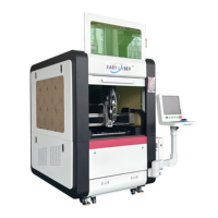 RAYFINE Machine de découpe laser à fibre haute précision 600x600mm pour la découpe de métaux avec CNC 3 axes 1500W 3000W
