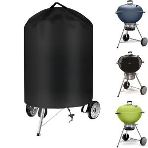 <strong>BBQ</strong> Grill Cover for <strong>Weber</strong> <strong>BBQ</strong> Grill Covers 18/22/26 Inch for <strong>Weber</strong> Kettle Grill Waterproof <strong>BBQ</strong> Covers Anti-Uv Wear Proof - Product Image 1