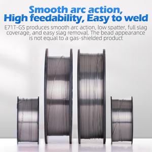 Dây hàn Mig không khí gas chất lượng cao 1KG 5KG không cần gas E71T-GS 1.0mm ít bắn tung tóe AWS A5.20, dây hàn lõi thuốc 0.8mm - Product Image 3