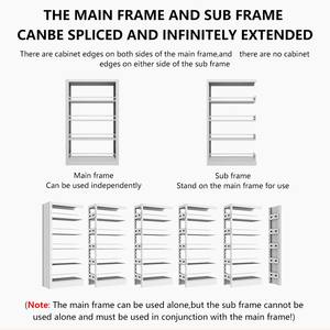 Estantería Metálica Moderna para Biblioteca Escolar, 5 Niveles, Independiente, Resistente, Venta Directa de Fábrica - Product Image 3