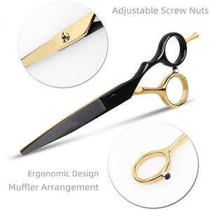 Tijeras de peluquería Brainbow de 5.5 pulgadas, de acero inoxidable, para uso estético, con punta recta y acabado fino. - Product Image 5