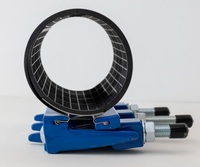 Collier de réparation flexible haute pression en acier inoxydable pour tuyaux en fonte, avec connexion par boulons et joint d'étanchéité, raccord rapide ISO