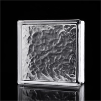 Blocs de verre ultra-transparents creux/pleins 190x190x80mm pour murs-rideaux, protection de l'intimité et haute luminosité