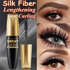 Mascara impermeabile impermeabile da 10ml ciglia allunganti Make-up Mascara impermeabile in fibra di seta nera Mascara da donna - Product Image 6