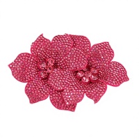 Fleur de chaussure en strass, décoration artisanale DIY pour chaussures, embellissement de bout de chaussure de mariage, accessoire vestimentaire en stock