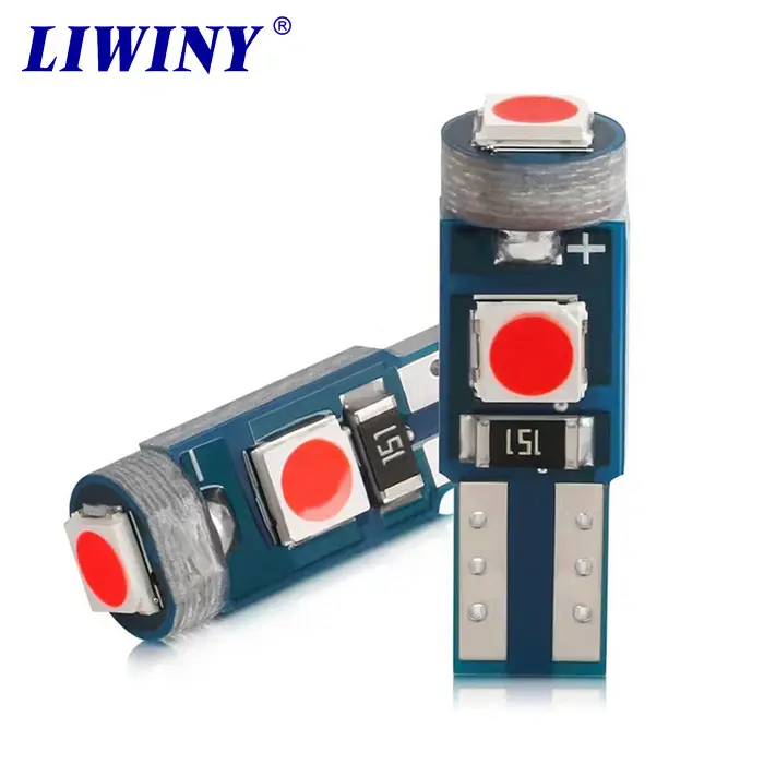 Liwiny T5 клиновая Светодиодная лампа 3030 3SMD для автомобильной приборной панели, измерительный прибор для чтения, лампа T5 3030 3SMD