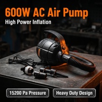 Pompe à air électrique AC 600W pour gonflables, bateaux pneumatiques, planches de surf, pression de 15200 Pa, échantillons disponibles