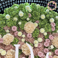 Vente en gros de fleurs artificielles de mariage de haute qualité, en latex 3D au toucher réel, couleur vert foncé, hydrangea