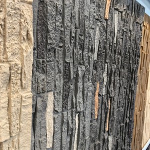 JUSTONE Panel de piedra Faux Pu Rock Stone Panel de pared Paneles de pared de piedra Pu - Product Image 5