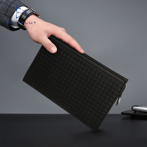 Borsa <span class=keywords><strong>pochette</strong></span> in <span class=keywords><strong>pelle</strong></span> intrecciata portafoglio da <span class=keywords><strong>uomo</strong></span> morbida borsa personalizzata con cerniera di grande capacità Business <span class=keywords><strong>pochette</strong></span> personalizzata per gli uomini - Product Image 4