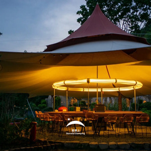 Starwild Glamping Large <b>Tarp</b> Tent Outdoor Restaurant Pavilion Waterproof Polyester Oxford Cloth Summer Use - Product Image 1
