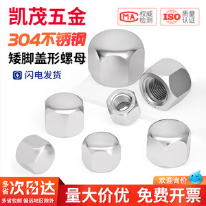 Tuercas Cortas de Acero Inoxidable 304, Tuerca Decorativa Hexagonal Roscada para Orificios Ciegos M3 M5-M20 - Product Image 2