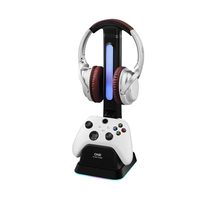 Support de charge magnétique pour manettes PS5 avec lumière RGB 7 couleurs, support pour casque pour Xbox, pour accessoires de jeu Nintendo Switch