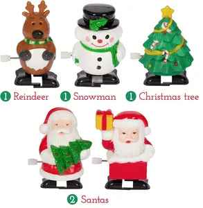 Trẻ Em Lễ Hội Giáng Sinh Đồ Trang Trí Trang Trí Nguồn Cung Cấp Thiết Lập Cây Giáng Sinh Santa Claus Elk Snowman Đồng hồ Đồ Chơi Cho Trẻ Em