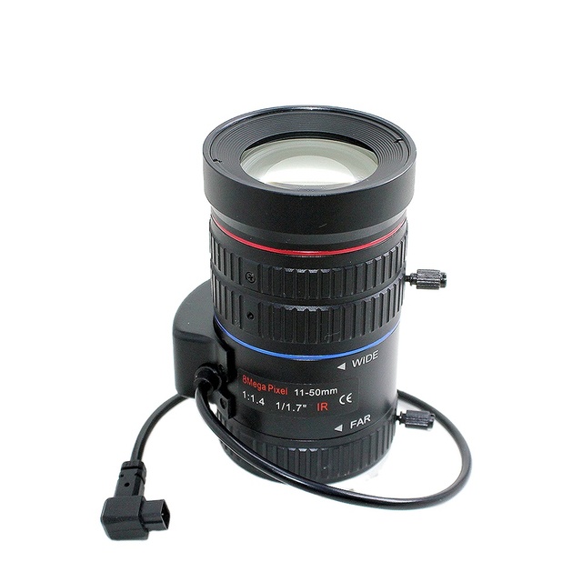 11mm -50mm Motorized Zoom 8 Megapixel DC Iris Control Machine Vision Auto Iris CS Mount Lens for 1/1.8" Camera Sensor