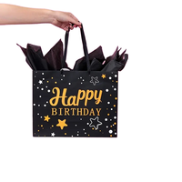 Nouvelles sacoches cadeaux en papier recyclable torsadées, design de luxe, fantaisie, mignonnes, blanches, pour enfants, thème dessin animé, pour anniversaire