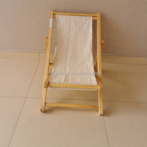 Chaise pliante extérieure légère portable avec accoudoir en <span class=keywords><strong>bois</strong></span> à dossier haut en tissu Oxford pour camping Beach Park Hotels - Product Image 4