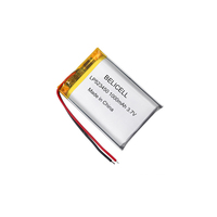 Batterie au lithium polymère rechargeable 1000mAh 523450 3.7V avec circuit de protection (PCM/BMS) et connecteur JST PH2.0