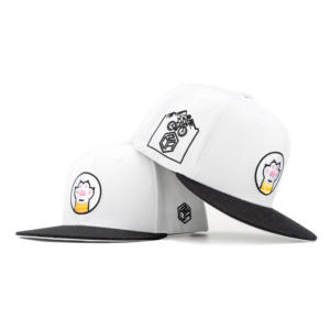 Casquette de basket-ball Snapback à 6 panneaux brodés à plat personnalisée TCAP Chine - Product Image 1