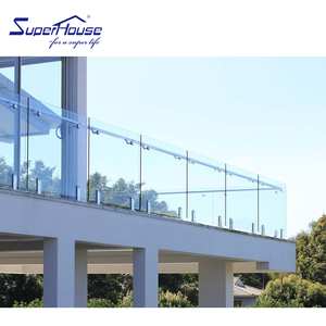 Balustrade <span class=keywords><strong>de</strong></span> balcon en <span class=keywords><strong>verre</strong></span> sans cadre écologique en aluminium <span class=keywords><strong>de</strong></span> qualité supérieure Superhouse, garde-corps <span class=keywords><strong>de</strong></span> <span class=keywords><strong>piscine</strong></span> pour maisons - Product Image 5