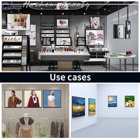 Cadre photo numérique LCD carré de 27 pouces, écran tactile Android 2K, montage mural, affichage publicitaire NFT, panneau d'affichage