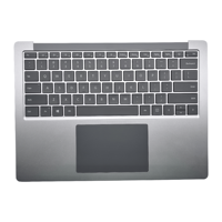 Clavier sans fil magnétique argenté USB Type-C pleine taille avec rétroéclairage RGB pour Surface Laptop 3/4/5 Gen 13,5 pouces Haute qualité Neuf