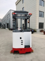Chariot élévateur à fourche très étroit (VNA) YANCHA 1,5 tonne, 3 voies, batterie au plomb-acide 48V/400AH, déplaceur latéral hydraulique, pneus en polyuréthane 8-10