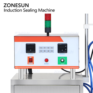 เครื่องปิดฝาขวดพลาสติกแบบอัตโนมัติ ZONESUN ZS-FK6000 ระบบทำความเย็นด้วยน้ำ พร้อมเครื่องซีลฟอยล์อะลูมิเนียมแบบเหนี่ยวนำต่อเนื่อง - Product Image 2