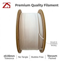 Filamen ZS PLA 1.75mm 1.75mm 1kg Pilihan Multi Warna Printer 3D FDM Presisi Tinggi Tanpa Melengkung Logo Kustom MOQ Rendah OEM