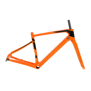 Cadre de vélo de gravier en fibre de carbone V6 léger noir et rouge pour VTT - Product Image 4
