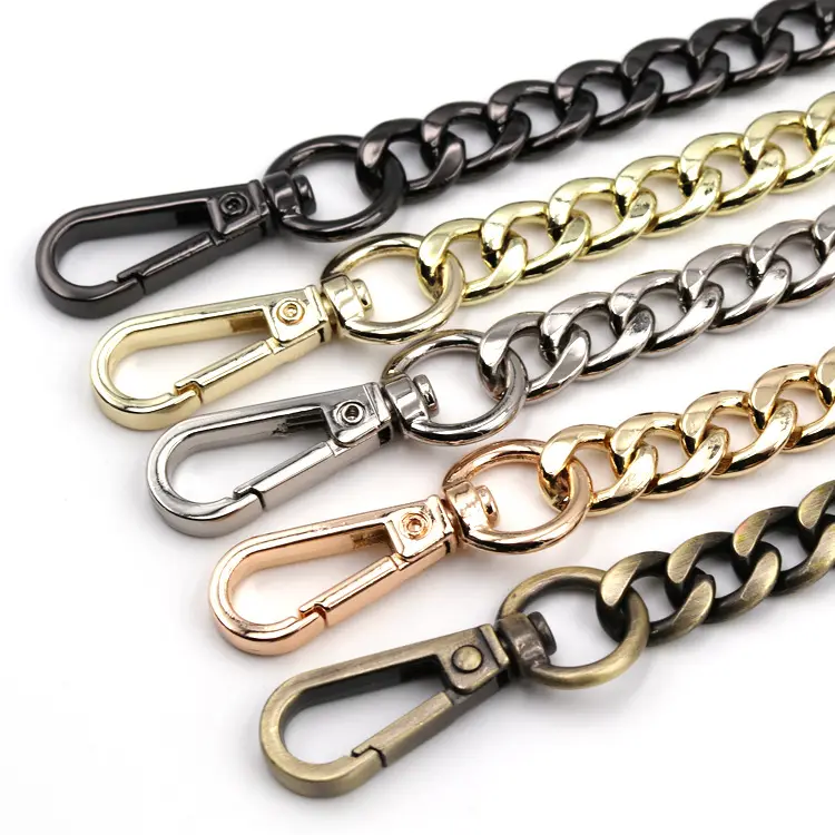 Bolso de hierro accesorios cadena DIY Metal desmontable reemplazo hombro bandolera correa para bolso cinturón mango pesado Stron