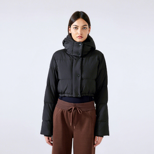 Chaqueta Acolchada de Mujer de Primera Calidad, Desmontable, con Capucha, Cortavientos, Impermeable, de Algodón, Reversible, con Bolsillos con Cremallera y Cierre de Doble Capa - Product Image 2