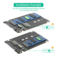 Tissd c SATA3.0 adaptör bilgisayar aksesuarları ssd'yi plastik muhafaza ile 2.5 sata'ya dönüştürmek için