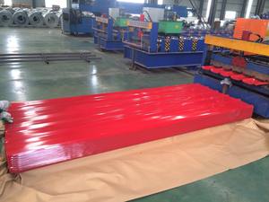 Hojas de techo corrugado de aluminio de 0,3mm <span class=keywords><strong>Precio</strong></span> Hoja de techo corrugado recubierta de color. - Product Image 4