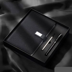 Custom Logo Modern Multifunction Business Office Gift Box Set Leather Luxury <b>Journal</b> Diary Notebook with Pen - Product Image 5