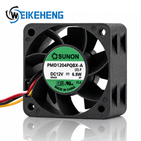 Kipas Pendingin Aksial Sunon DC 12V 6.8W AC EC 5V 24V 48V 4CM 4028 40X40X28MM Aliran Udara Tinggi Dual Ball Bearing PMD1204PQBX-A Senyap