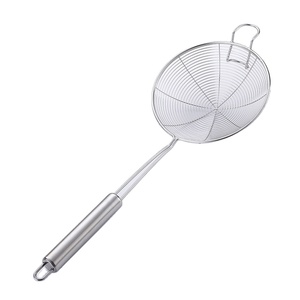 OEM Rắn Thép Không Gỉ Spider Strainer Skimmer Ladle Nấu Ăn Chiên Đồ Dùng Nhà Bếp Dây Lọc Pasta Lọc Muỗng - Product Image 1