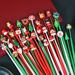 Bolígrafos Antiestrés <span class=keywords><strong>de</strong></span> Navidad con Forma <span class=keywords><strong>de</strong></span> Árbol, Muñeco <span class=keywords><strong>de</strong></span> Nieve, Papá Noel y Reno para Premios Escolares y Suministros <span class=keywords><strong>de</strong></span> Oficina - Product Image 1