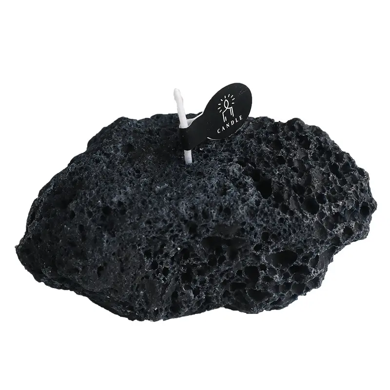 PUSISON candele profumate personalizzate di lusso profumate di lusso con etichetta privata profumata a mano in pietra di Meteorite con Logo e scatola