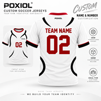 Maillot de football personnalisé respirant à séchage rapide avec panneaux incurvés, sublimation, nom et numéro personnalisés, service OEM et ODM
